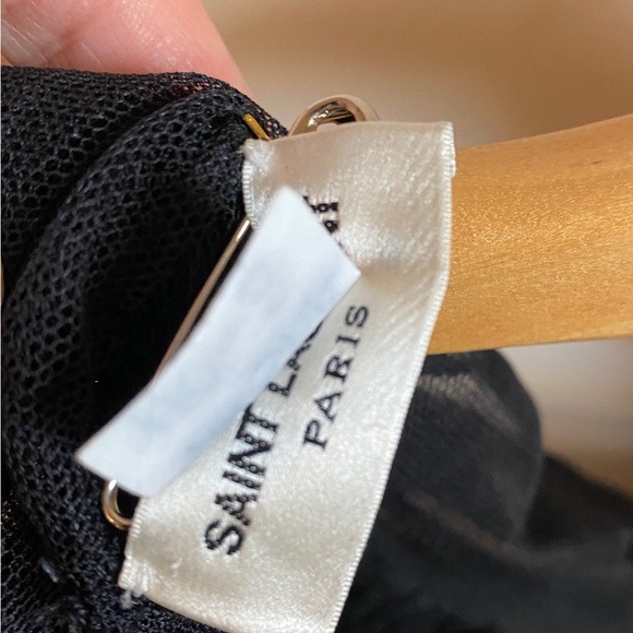 Screen Worn in Power Book II Ghost Saint Laurent Paris Sheer Turtleneck Blouse - Picture 3 of 10